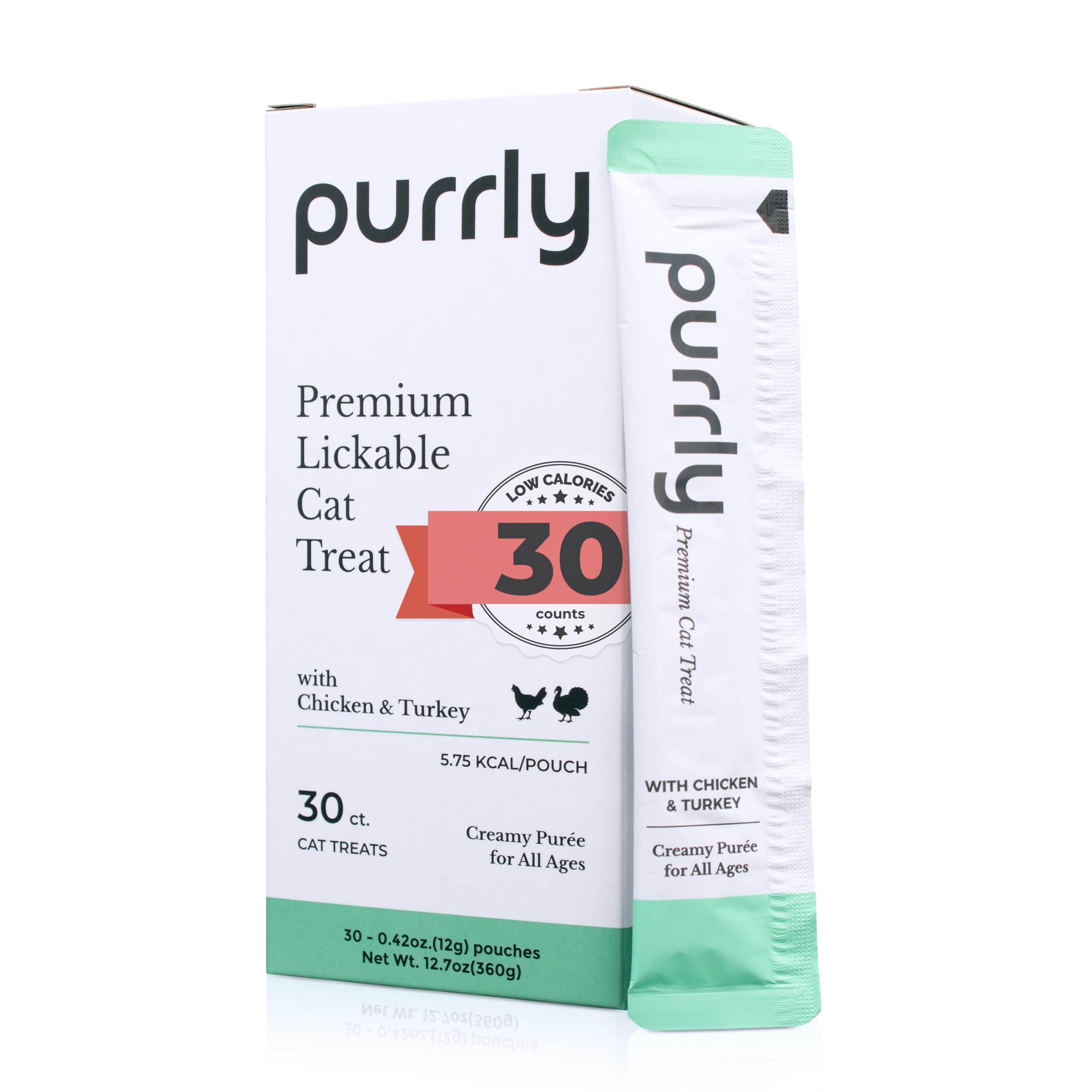 Amazon.com: Purrly Interactive Lickable Cat Treats Low Calorie